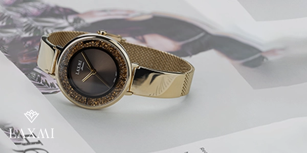 ساعت طلایی زنانه شیک