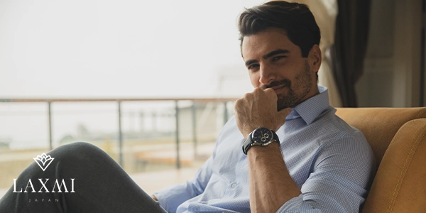 عکس ساعت بند چرم مردانه لاکسمی