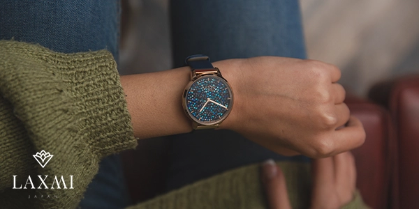 عکس ساعت بند چرم زنانه و دخترانه لاکسمی