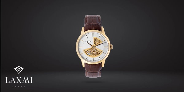 ساعت مچی قهوه ای مردانه برند لاکسمی