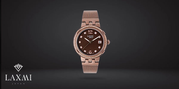 ساعت قهوه ای زنانه شیک